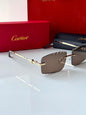 CARTIER GOLD & BROWN SUNGLASSES – LIMITED EDITION